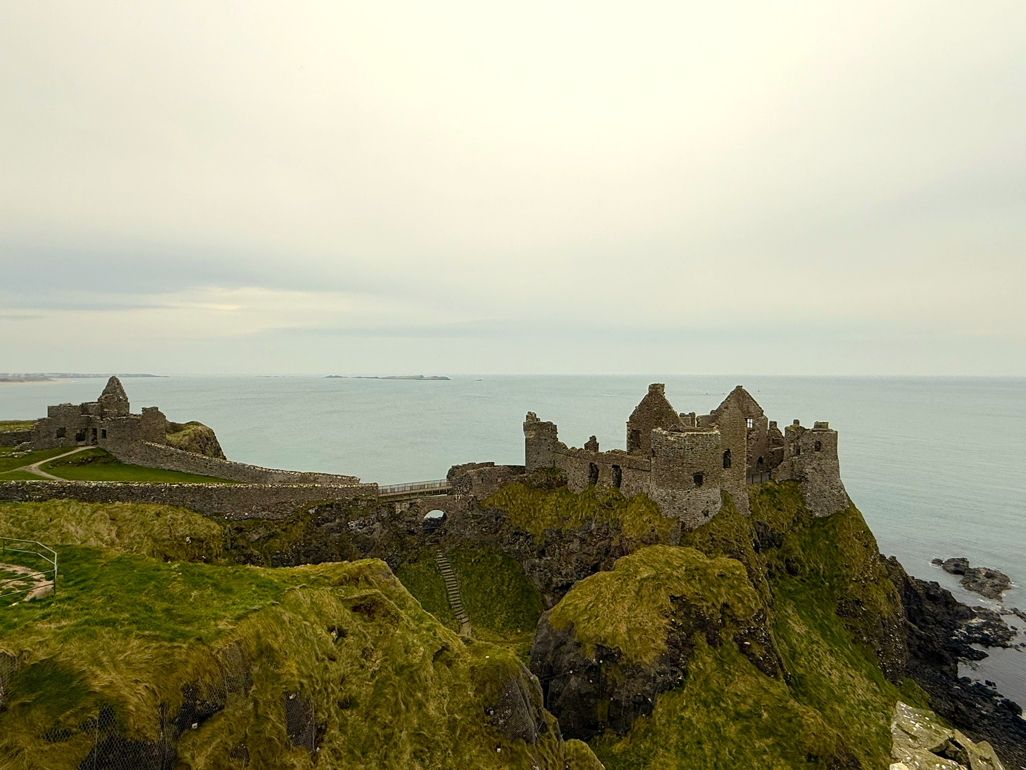 Dunluce Castle ruins on the Northern Irish clifftop